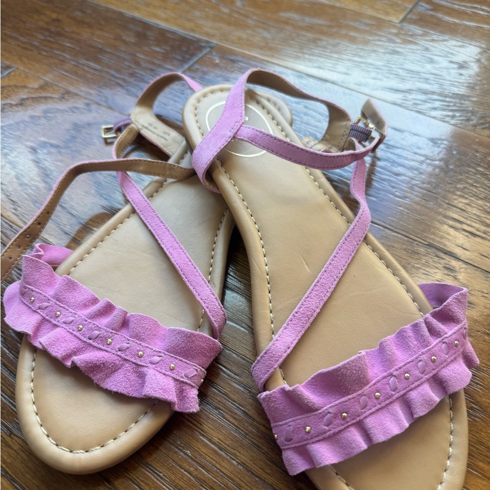 Jack Rogers Pink and Tan Sandals